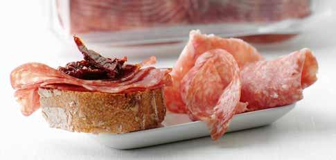 Art. nr. 81670 Klassisk salami utan vitlök i skivor.