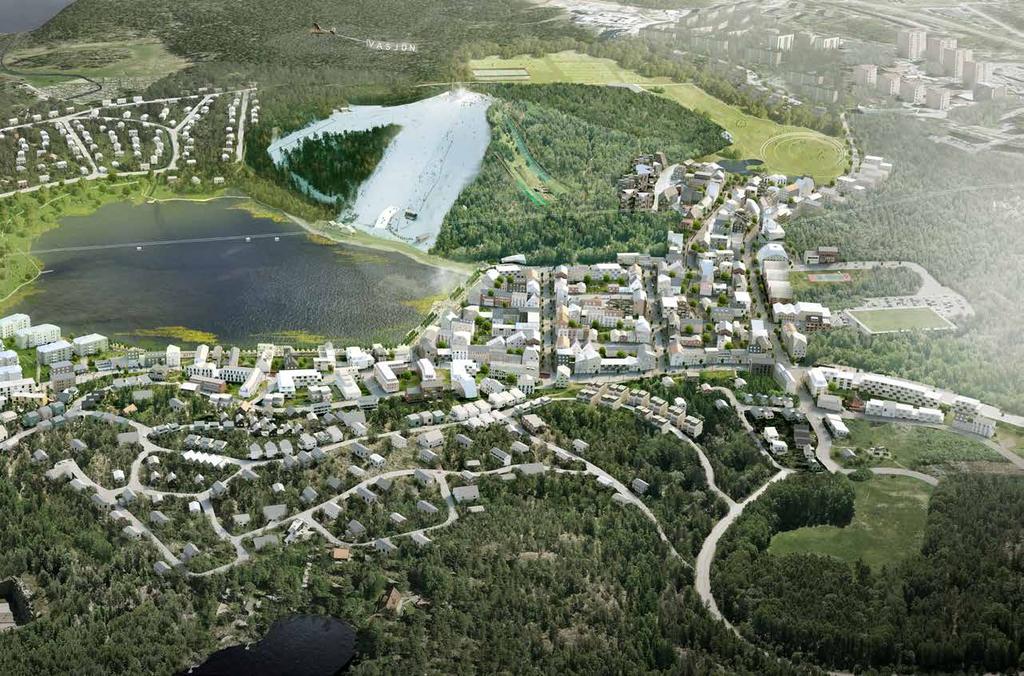 mitt i naturen med stadspulsen inom räckhåll. KVARTER: Sollentuna Hills STADSDEL: Väsjön, Sollentuna kommun AVSTÅND: 20 min till Stockholms Centralstation från Häggviks station.