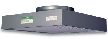 EPA-, HEPA-, ULPA-filter: E10 - U17 EPA/HEPA/ULPA Paneler Megalam Hood MD14-HL Monteringsfärdig Inloppsanslutning ovanifrån Laminaritet +/- 20% Tystgående: Lw = 35 db Kompakt diffusor med H14- filter