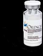 Hantering och förvaring Hantering och förvaring av ORENCIA för infusionsbehandling 1 ORENCIA levereras som pulver i en 15 ml-flaska för engångsbruk innehållande 250 mg ORENCIA.