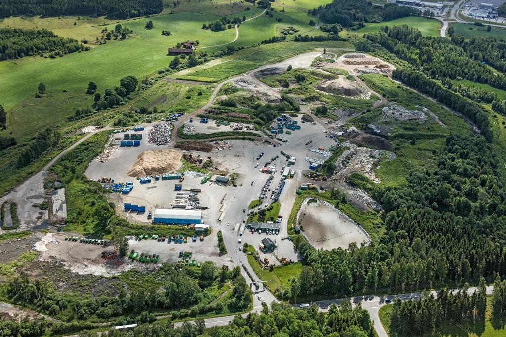 Vika avfallsanläggning - miljörapport 2016 1.3 Verksamhet Områdets utsträckning illustreras i Figur 3. Foto: Bergslagsbild Figur 3.