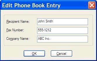 3. I dialogrutan Edit Phone Book (redigera telefonbok) markerar du ett namn och klickar på Edit (redigera).