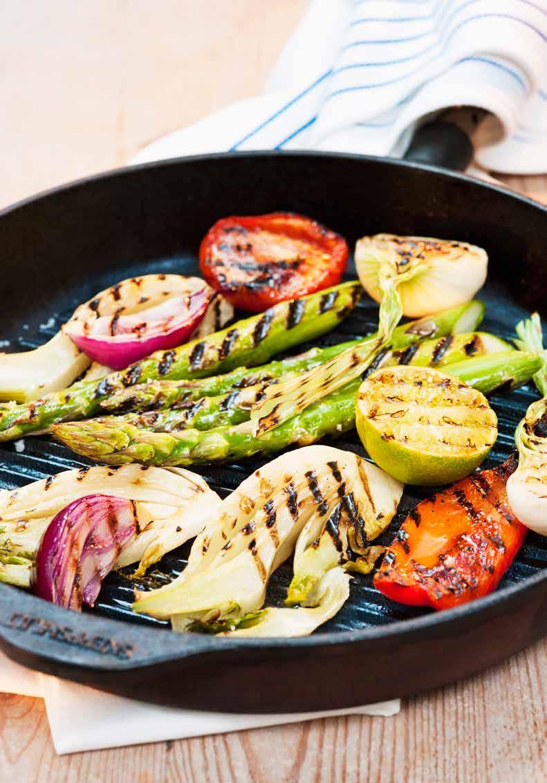 Limedoftande grillade grönsaker ca.