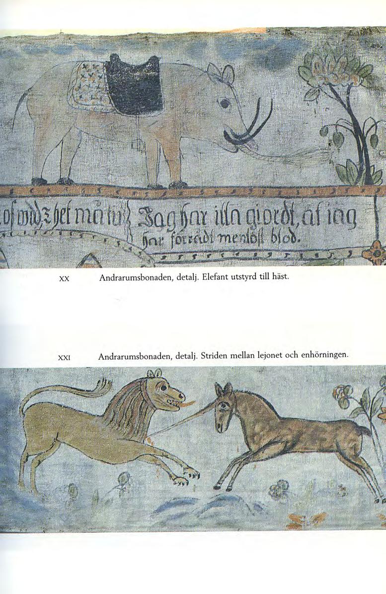 XX Andrarumsbonaden, detalj. Elefant utstyrd till häst.