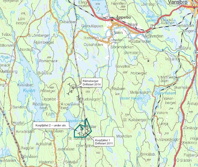 PROJEKTBESKRIVNING KORPFJÄLLET I 2/5 OX2 utvecklar, bygger, finansierar och förvaltar anläggningar som producerar förnybar energi i norra Europa.