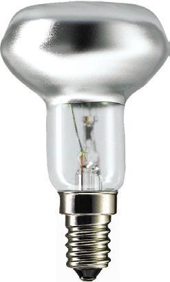 EL Reflektorlampor Philips Reflektorlampor Philips Philips Reflektorlampa Spotline R 50, 30 o, smalstrålande Reflektorlampor baserade på avancerad teknologi för riktat ljus.