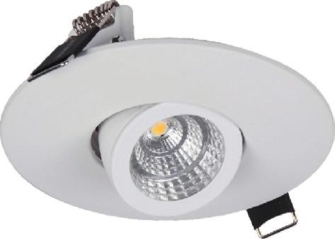 EL Downlights LED, a-collection a-collection Downlight aled4, a-collection Riktbar downlight för inomhusbruk. Kan monteras i takdosa eller med säkerhetsbox. Chip-on-board LED-chip.