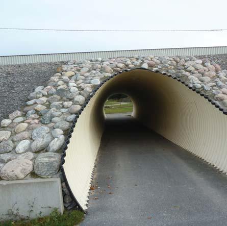 och cykelvägar utmed väg
