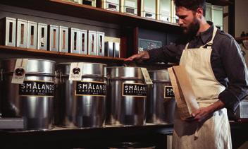 Smålands Kafferosteri Smålands Kafferosteri är ett av Smålands få äkta kafferosterier. Här rostas kaffe som levereras ut till restauranger och caféer i Småland, Blekinge och Skåne.