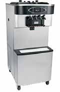 C606 Mjukglass/shake, pump 4 smaker milkshake Mixbehallare: 2xl8,9 l Fryskammare: Glass 3,2 l, Shake 6,6 l
