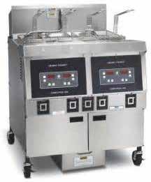 Fritös - Henny Penny Open Fryer 1 Artikelnr: 91OFE3210 Dimensioner: 441 x 949 x 1118 mm Oljemängd: 1 x 30 l Computron 8000 Anslutningseffekt: 400v/50Hz/3ph 14 kw, 25A/p> Pris: 91 200:- Vapogrill -