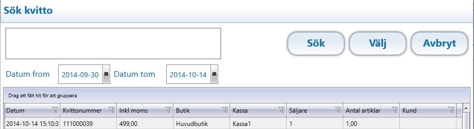 Välj (eller dubbelklicka) för utskrift.