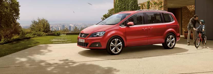SEAT ALHAMBRA. Redo för familjeäventyret. SEAT Alhambra är en riktig passagerar- och bagageslukare sju personer reser bekvämt med packning.