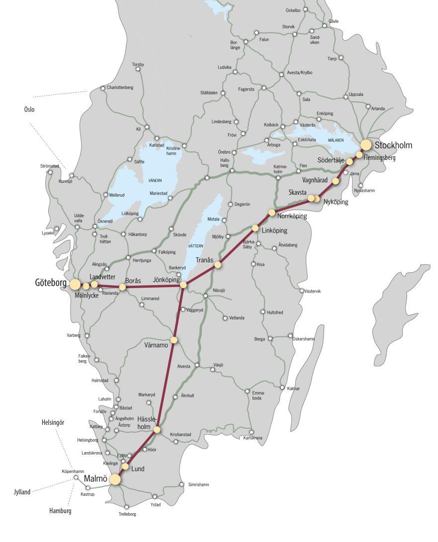 Om utbyggnaden trots allt måste spridas över en längre tidsperiod, prioritera en hel sträcka och bygg klart först.