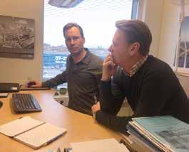 På plats i Jenåsen höll Eolus byggprojektledare Thomas Henrysson ihop programmet som utöver besök på sajten också inkluderade träffar med de