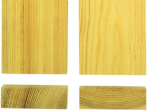 Textur Texturen hos trä är materialbetingad, det vill säga texturen beror av träslag och hur träslaget är uppbyggt.