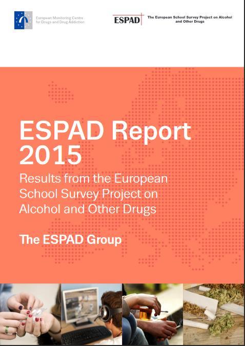 ESPAD lite bakgrund Syfte: Samla in jämförbara data för att följa drogvanor i och mellan Europeiska länder Årskurs 9 (15-16 år)