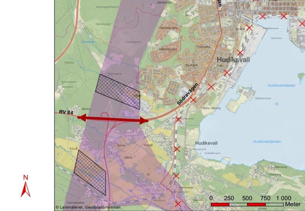 Furulunds industriområde Flertalet vägar får planskild korsning såsom Riksväg 84,