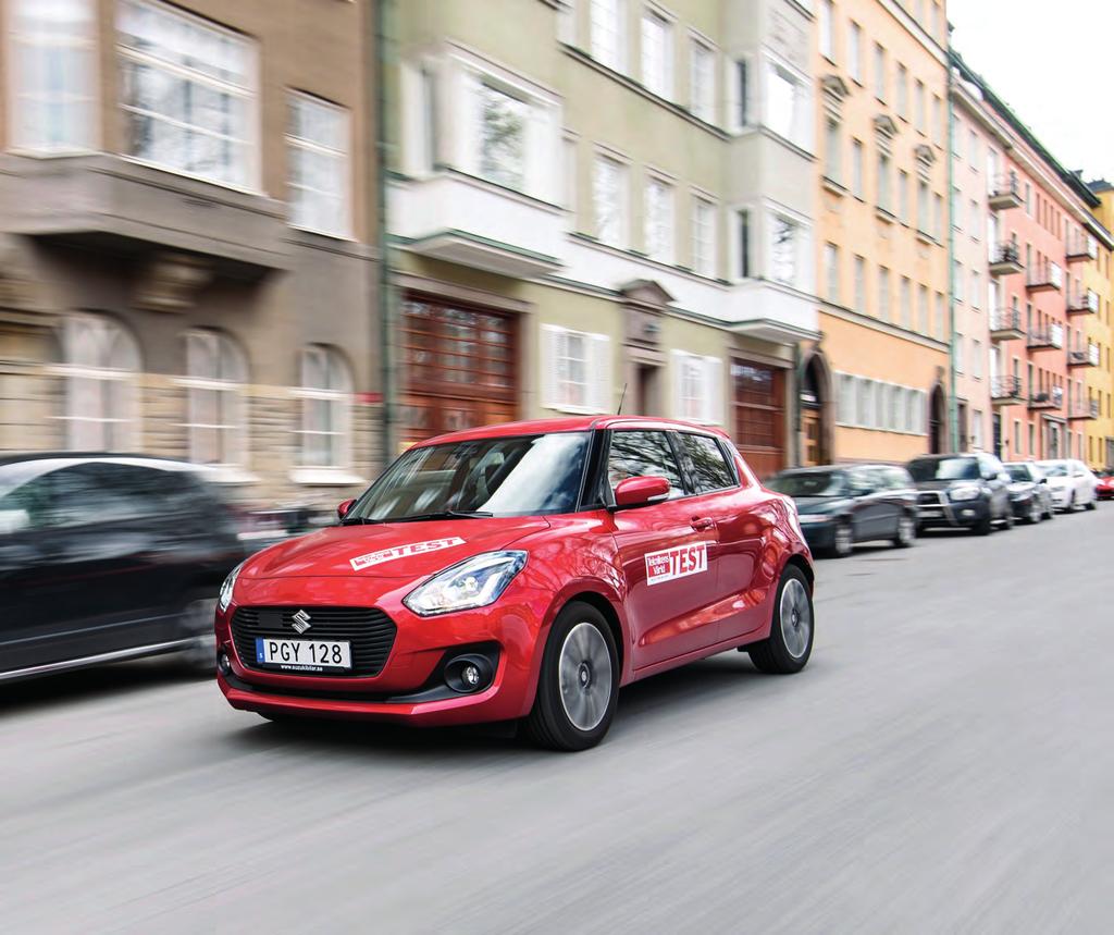 < Suzuki Swift mäter 3,84 meter i längd ch är