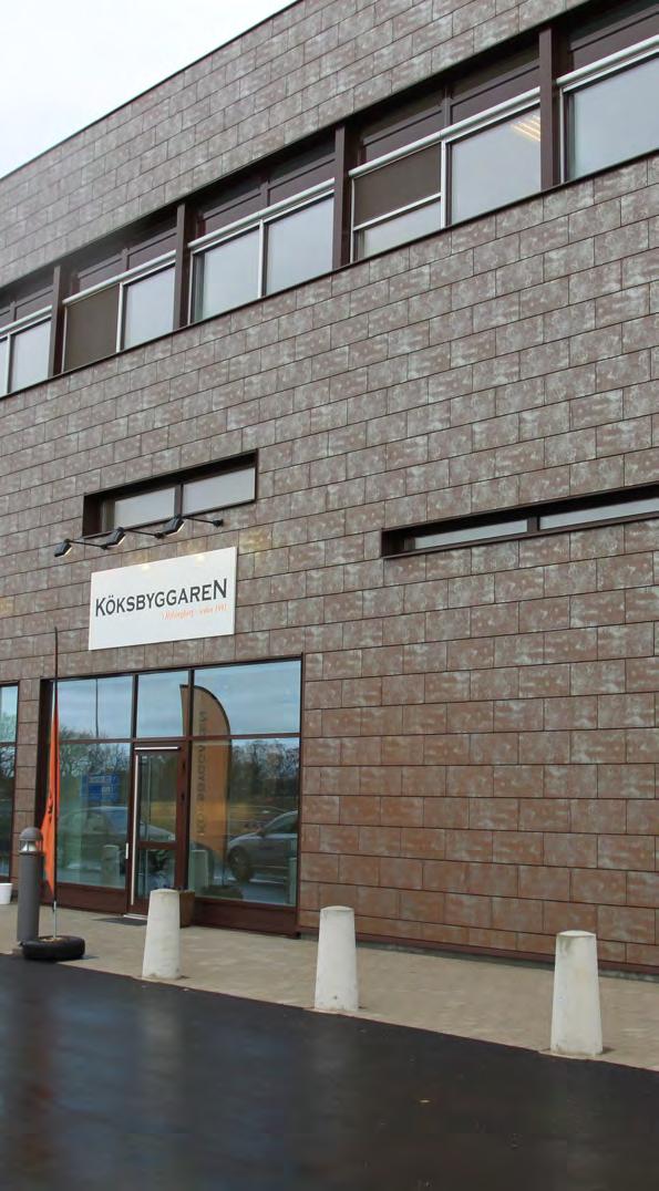 L - Profil Öresundsfasader, Helsingborg, Sverige Synlig infästning