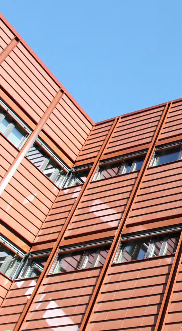 L - Profil Lux Lund, Sverige Synlig infästning i klint och rakt montage.