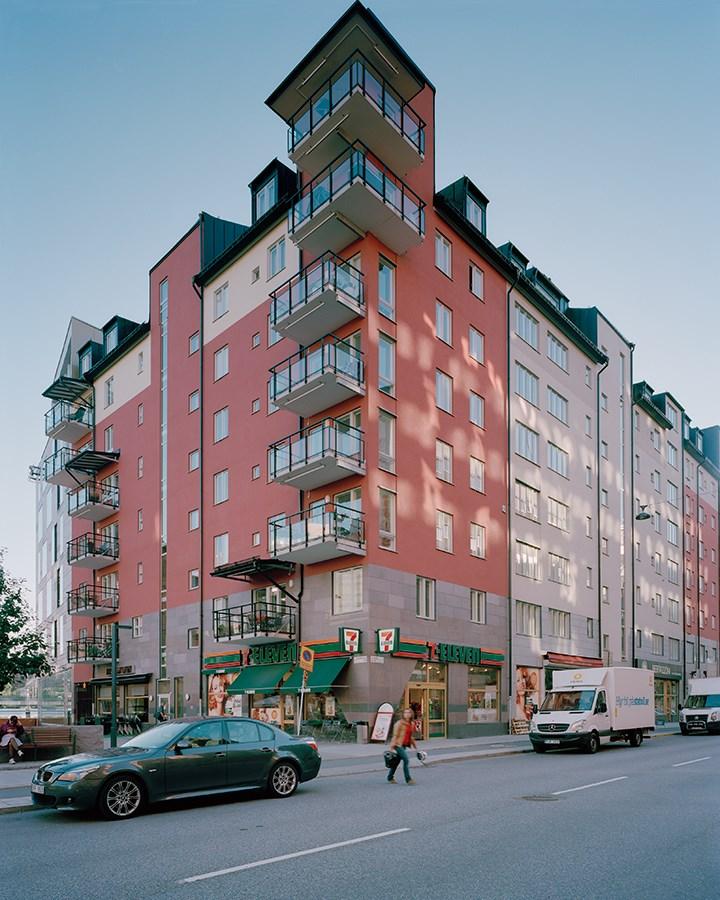 Underlag till nationell arkitekturpolicy nationell arkitekturpolicy 57 Hörnhus med balkonger på Lilla Bantorget i Stockholm. Arken Arkitekter AB. Byggare Skanska Hem.