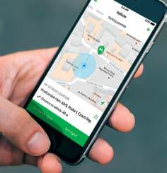 26 ŠKODA CONNECT: TA ONLINE-VÄRLDEN MED DIG PARKERINGSPOSITION Hämta din bils exakta position på en stor parkeringsplats med din mobiltelefon, var du än befinner dig, med adress, klocklag och datum