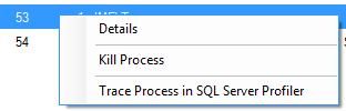 (-Trace Process ) I Resource Waits kan man leta efter flaskhalsar (hög Wait Time) I Data File I/O kan man hitta databaser som har hög I/O I Recent Expensive Queries