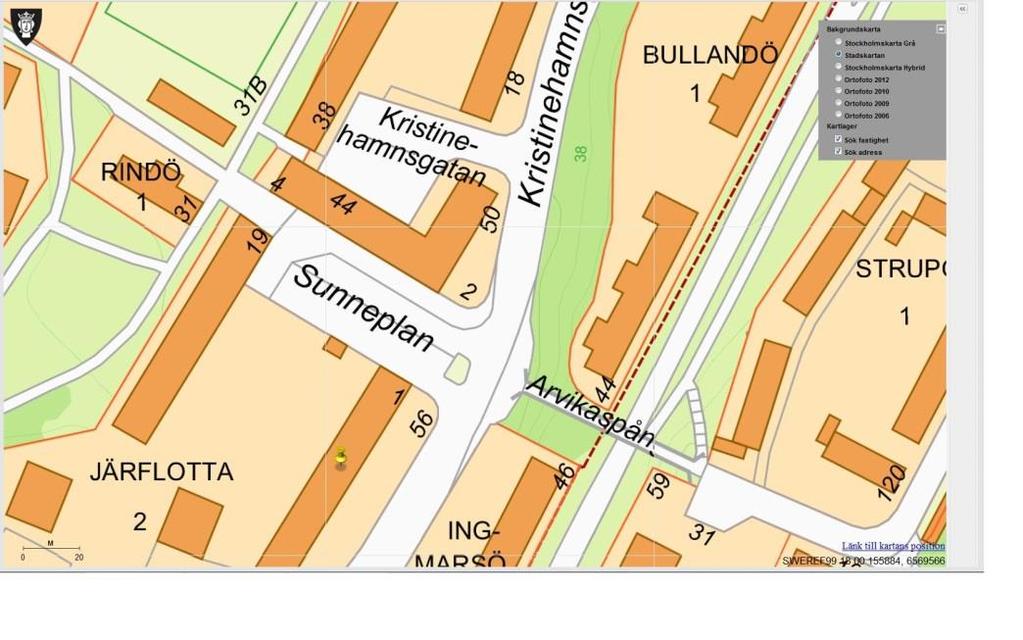 18. Området kring Sunneplan.