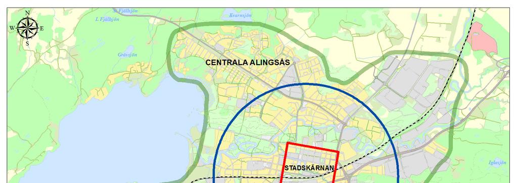 2 Förslag till parkeringsnorm med flexibla parkeringstal Bilparkeringstalen för bostäder föreslås baseras på geografiskt läge avseende avstånd från stadskärnan.