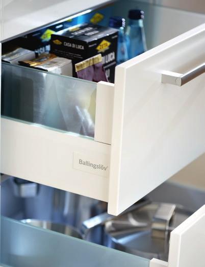 BALLINGSLÖV KÖK 187 Detaljerna som gör det! Ballingslöv Design Box När du köper ett kök från Ballingslöv får du det exklusiva lådsystemet Design Box.