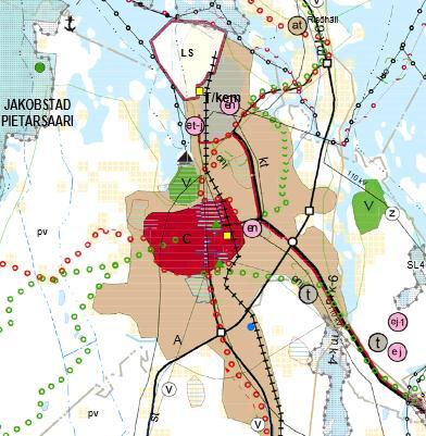 37, MBN 2017-03-08 16:30 / :s bilaga: MBN 8.3.2017 37 Bilaga C: Beskrivning över detaljpla BILAGA 7 LIITE 7 Maantie 749 Tapaninniemen liittymäjärjestelyt, Pietarsaari 7(20) Tilavaraussuunnitelma 4.12.