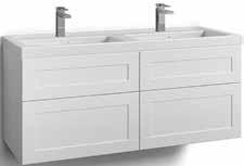 STIL kommod. 2 lådor. Vit. Tvättställ Wave. B: 60 cm. H: 58. D: 35 cm. STIL Högskåp. Vit. B: 40 cm.