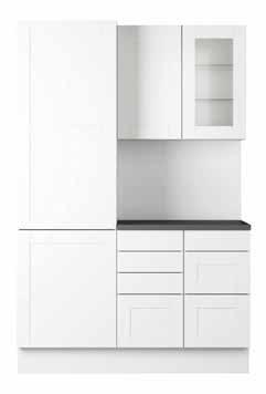 ARKITEKT PLUS VIT Vårt Val Arkitekt plus är ett klassiskt och stilfullt kök med skandinavisk design som tilltalar med sitt stilrena formspråk. Stenbänkskiva ingår med planlimmad diskho.