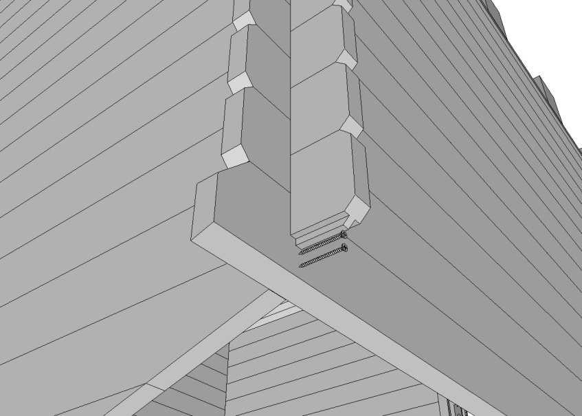 Painumavara ikkunan/oven päällä ja peitelaudan asentaminen - Space for settling above window/door and assembling the covering board - Sänkingsmån ovanför fönster/dörr och montering av täckbrädan -