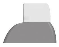 [1] Röntgenidentifiering [2] Anslutningsblock [3] Pulsgeneratorhölje Figur 1. Röntgenidentifiering För information om identifiering av pulsgeneratorn via PRM, se användarhandboken för PRM.