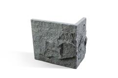 din yta med en blockstensmur, liten som stor, råkilad