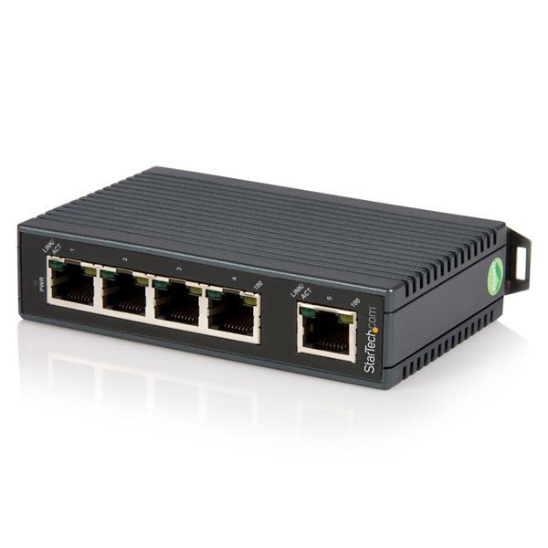 Industriell Ethernet-switch med 5-portar - DIN Rail-monterbar Product ID: IES5102 Denna kompakta industriella Ethernet-switch med 5 portar är designad att ge snabb och pålitlig nätverksanslutning och