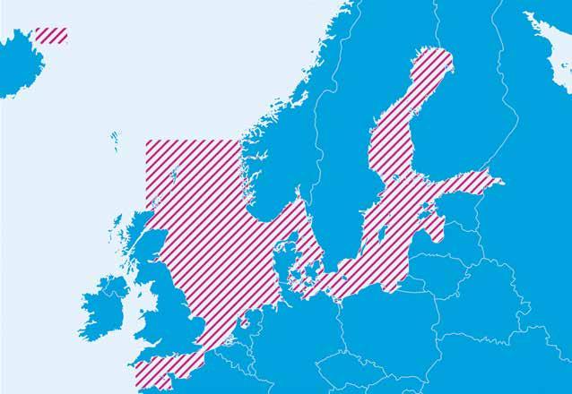 FAKTA: Strängare gränsvärden i NECA- och SECA-områden Internationella sjöfartsorganisationen International Maritime Organization, IMO, är ett FN-organ som utvecklar regelverk för den internationella