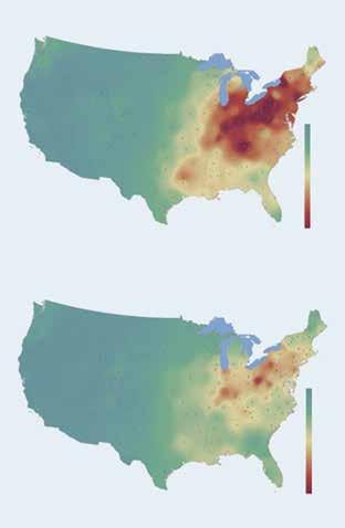 testades först i större skala i USA när ett handelssystem för kväve- och svaveloxidutsläpp, som organiseras av US Environmental Protection Agency, trädde i kraft 1996.