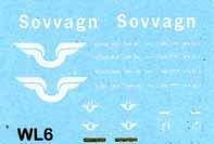 Nr 27702 WL6 sovvagn - SSRT Räcker till en vagn. Två nummer medföljer.