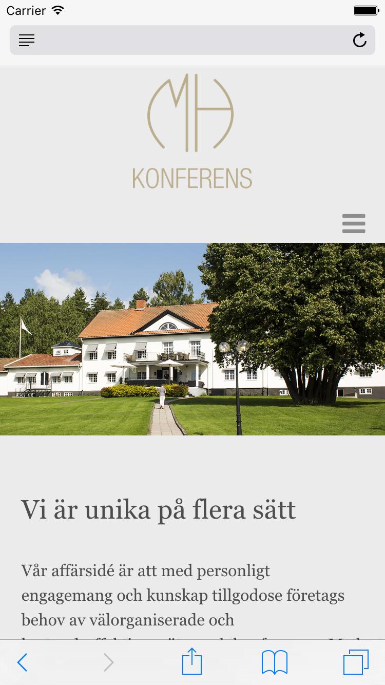 Skärmbild på en