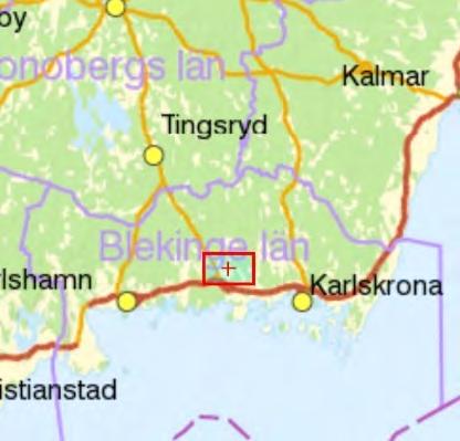 är ca 8 km Ronnebyån Flygflottiljen F17 och