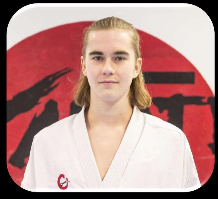 David Engman Sundsvalls Sportkarate 2016 1:a Estonian open i Tallin 1:a SM, 5:a NM Representerade Sverige vid junior EM i Limasol Cypern 7:a Venice open