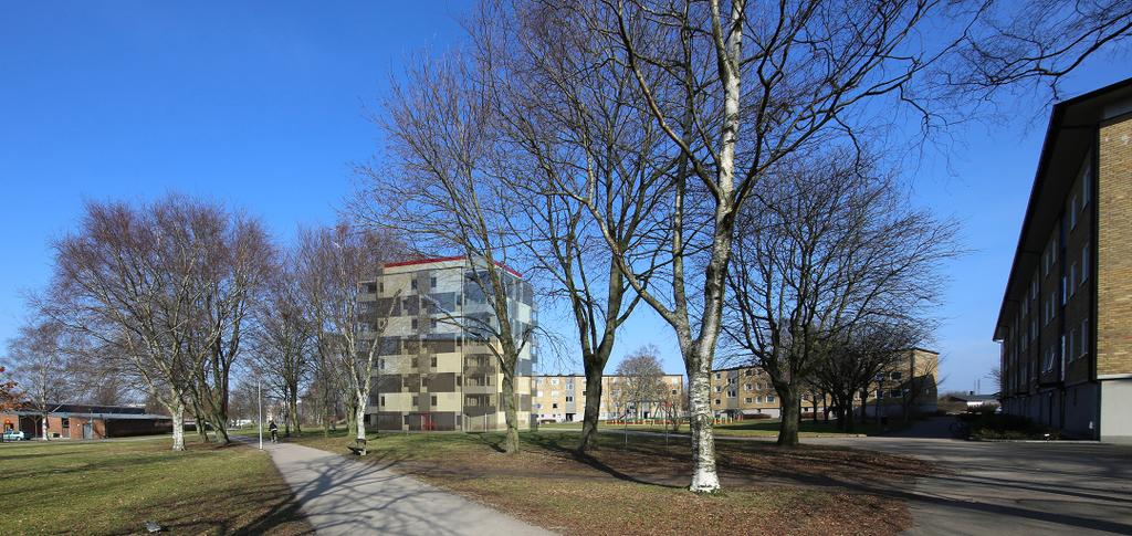Planförslagets genomförande innebär att huset närmast parken rivs och ersätts med ett nytt åttavåningshus. Samtliga hus inom planområdet har i den kulturhistoriska inventeringen fått klass C.