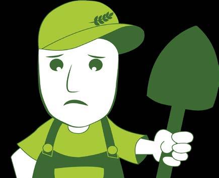 EKO lovar inte enbart en dans på rosor. Odlaren utsätts inte för bekämpningsmedel.