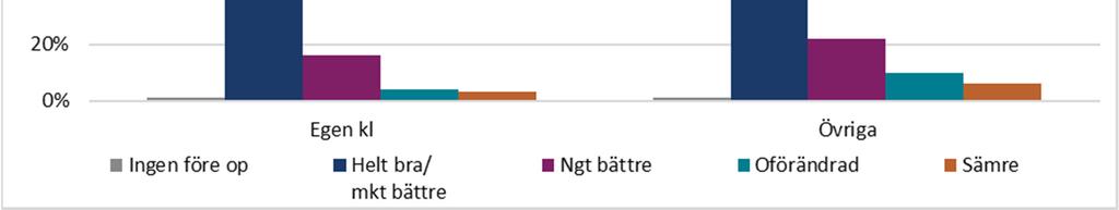 22 23 visar utfall mätt i GA samt patientnöjdhet. Fig. 24 visar EMS för myelopati.