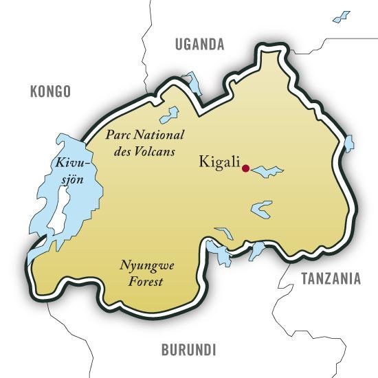Fakta Rwandas bästa Prisindikation: 22.700kr (min 2 pers.) 17.900kr (min 4 pers.