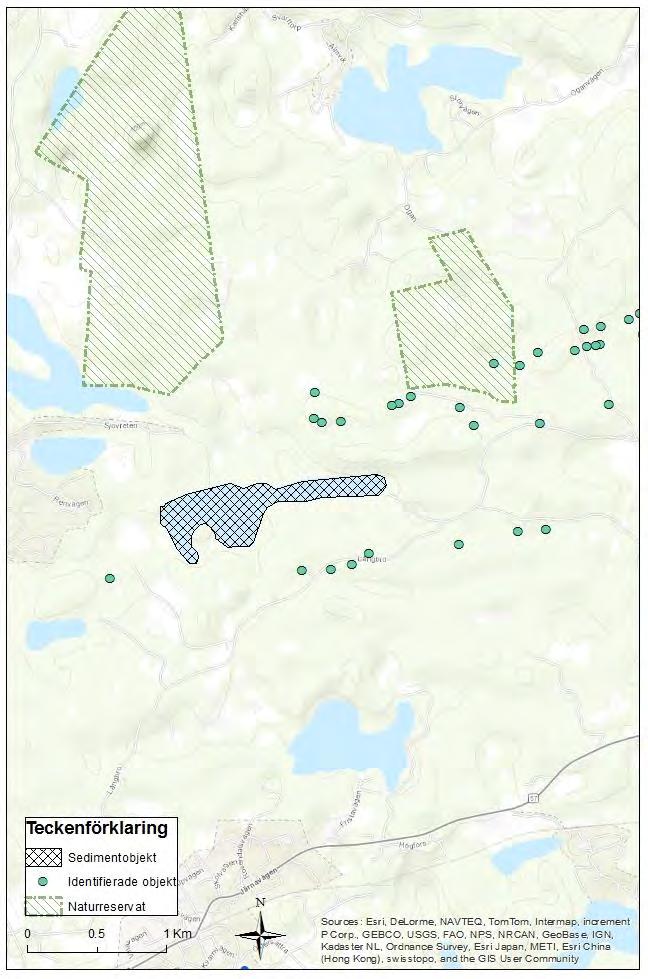Figur 55 Redovisning över Åkaren och närliggande objekt.
