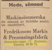 sybehörsaffär Tre kiosker och en